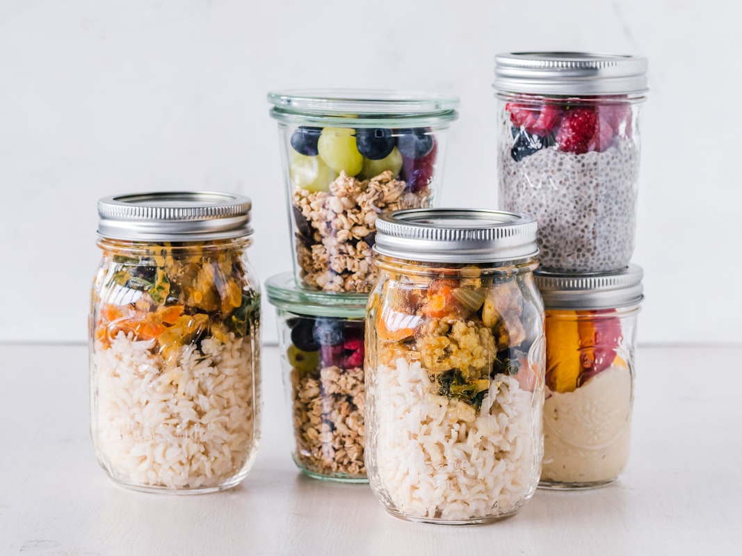 Preparing a balanced meal with proteins and vegetables