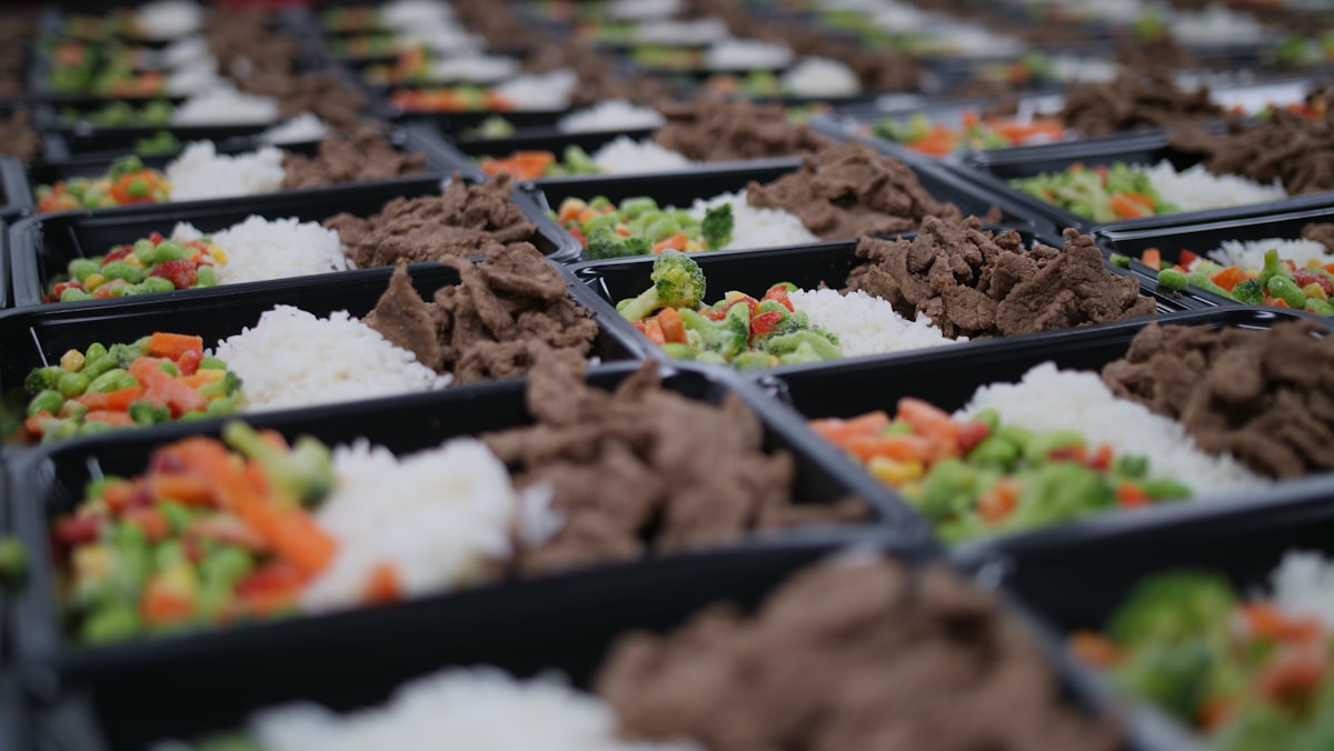 Healthy grocery shopping with fresh produce